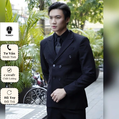 Áo Vest Nam 6 Khuy Double Breasted Cao Cấp: Công Sở Lịch Lãm, Sang Trọng, Đứng Form, Giá Ưu Đãi 571.968đ 7
