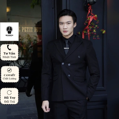 Áo Vest Nam 6 Khuy Double Breasted Cao Cấp: Công Sở Lịch Lãm, Sang Trọng, Đứng Form, Giá Ưu Đãi 571.968đ 9