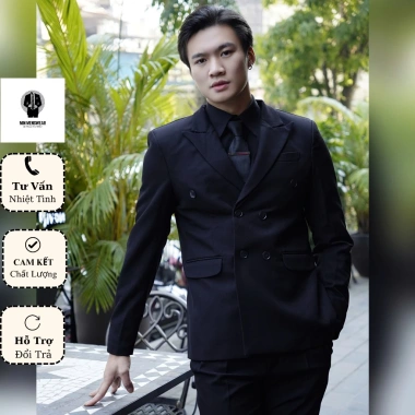 Áo Vest Nam 6 Khuy Double Breasted Cao Cấp: Công Sở Lịch Lãm, Sang Trọng, Đứng Form, Giá Ưu Đãi 571.968đ 10