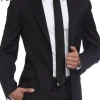 Áo vest nam cao cấp hai cúc ve nhọn phong cách Hàn Quốc, slimfit, xẻ hông, vải chéo 79 - Giá 605.200 VND