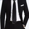 Áo vest nam cao cấp hai cúc ve nhọn phong cách Hàn Quốc, slimfit, xẻ hông, vải chéo 79 - Giá 605.200 VND 8