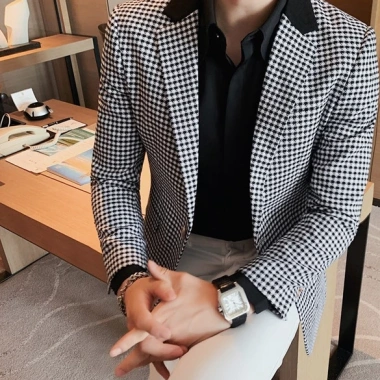 Áo vest nam caro H68 đệm 2 vai, vải dày, đứng phom sang chảnh - 350.000₫ 4