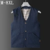 Áo vest nam cỡ lớn cổ chữ V, nhiều túi, cotton nguyên chất, thời trang 4 mùa - 625.104 VND 3