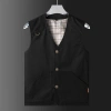 Áo vest nam cỡ lớn cổ chữ V, nhiều túi, cotton nguyên chất, thời trang 4 mùa - 625.104 VND 4