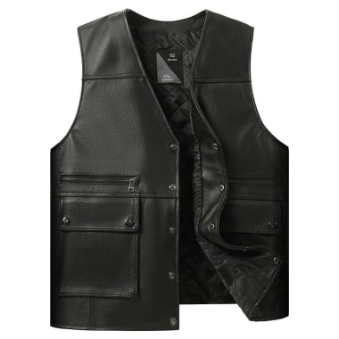 Áo Vest Nam Da Cừu Chính Hãng Phong Cách Harley, Nhiều Túi, Dành Cho Trung Niên Trẻ, Giá Ưu Đãi 483.641₫ 3