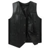 Áo Vest Nam Da Cừu Chính Hãng Phong Cách Harley, Nhiều Túi, Dành Cho Trung Niên Trẻ, Giá Ưu Đãi 483.641₫ 4