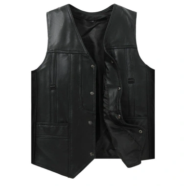 Áo Vest Nam Da Cừu Chính Hãng Phong Cách Harley, Nhiều Túi, Dành Cho Trung Niên Trẻ, Giá Ưu Đãi 483.641₫ 4