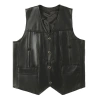 Áo Vest Nam Da Cừu Chính Hãng Phong Cách Harley, Nhiều Túi, Dành Cho Trung Niên Trẻ, Giá Ưu Đãi 483.641₫ 5
