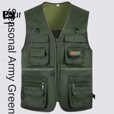 Áo vest nam đa túi mùa xuân‑thu, phong cách lịch lãm, giảm 22% – chỉ 183.600₫