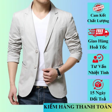 Áo vest nam KAKI thô cao cấp, ít nhăn, ít nhàu, trẻ trung - Giá 350.000₫