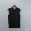 Áo vest nam không đường may lụa băng mùa hè – không tay, vai rộng, cổ V, nhanh khô, màu đơn giản 3