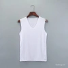 Áo vest nam không đường may lụa băng mùa hè – không tay, vai rộng, cổ V, nhanh khô, màu đơn giản 5