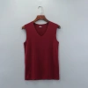 Áo vest nam không đường may lụa băng mùa hè – không tay, vai rộng, cổ V, nhanh khô, màu đơn giản 13