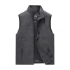 Áo Vest nam màu trơn ghi lê, không tay nhẹ, khô nhanh, có túi, dây kéo placket, lưới lót - Giá 369.803₫ 10