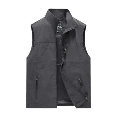 Áo Vest nam màu trơn ghi lê, không tay nhẹ, khô nhanh, có túi, dây kéo placket, lưới lót - Giá 369.803₫ 10 Áo Vest nam màu trơn ghi lê, không tay nhẹ, khô nhanh, có túi, dây kéo placket, lưới lót - Giá 369.803₫ 10