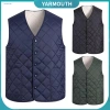 Áo Vest Nam Mùa Đông Cotton Dày Không Tay Cổ V - Ấm Áp, Rời, Cardigan - Giá 328k