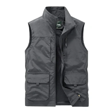 Áo Vest nam Multipockets chống nước, thiết kế ngoài trời, size M-5XL, giảm giá hấp dẫn