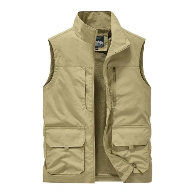 Áo Vest nam Multipockets chống nước, thiết kế ngoài trời, size M-5XL, giảm giá hấp dẫn