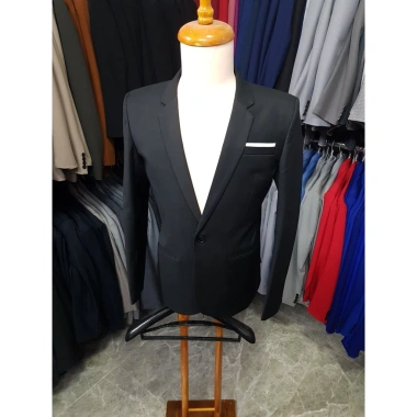Áo vest nam ôm body đen 3 lớp đệm ngực, độn vai tạo form chuẩn, kèm cà vạt và hộp đựng - Giá chỉ 699.000₫