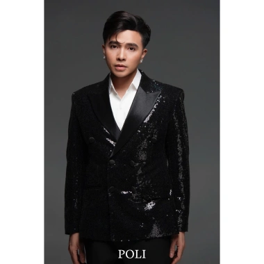 Áo vest nam POLI kim sa lấp lánh sang trọng, giá ưu đãi 1.720.000đ