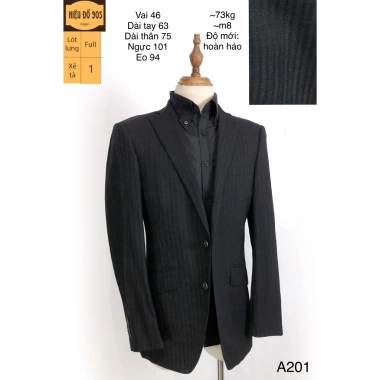 Áo vest nam xuất Hàn chất bóng kẻ dọc, may đo sẵn, dự tiệc – 650.000₫ 7