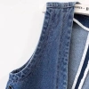 Áo Vest Ngắn Nữ Hồng Kông Denim Slim Xuân Thu Không Cổ - Giá Ưu Đãi 5