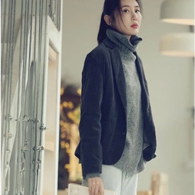 Áo vest nhung tăm dài tay 2 lớp Slinen, form suông trẻ trung, 259.000đ 4