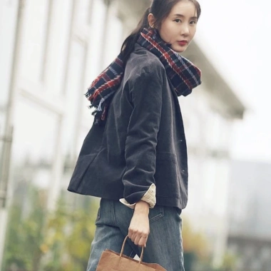 Áo vest nhung tăm dài tay 2 lớp Slinen, form suông trẻ trung, 259.000đ 7
