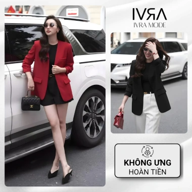 Áo Vest Nữ Blazer 2 Lớp Dáng Dài Phom Suông Công Sở Thanh Lịch Giá 605k
