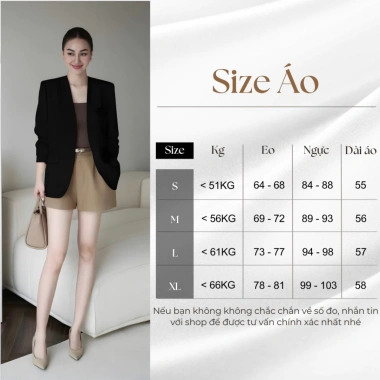 Áo Vest Nữ Blazer 2 Lớp Dáng Dài Phom Suông Công Sở Thanh Lịch Giá 605k