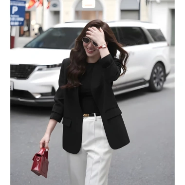 Áo Vest Nữ Blazer 2 Lớp Dáng Dài Phom Suông Công Sở Thanh Lịch Giá 605k 7 Áo Vest Nữ Blazer 2 Lớp Dáng Dài Phom Suông Công Sở Thanh Lịch Giá 605k 7