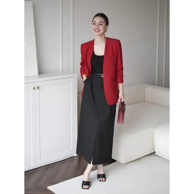 Áo Vest Nữ Blazer 2 Lớp Dáng Dài Phom Suông Công Sở Thanh Lịch Giá 605k 8 Áo Vest Nữ Blazer 2 Lớp Dáng Dài Phom Suông Công Sở Thanh Lịch Giá 605k 8