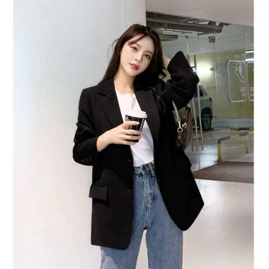 Áo Vest Nữ Blazer Dáng Ngắn với Đai Lưng Xích Bo - Tôn Dáng Phong Cách Thời Trang