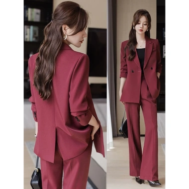 Áo Vest Nữ Cao Cấp Xuân 2.025 - Bộ Công Sở Đồng Phục Dáng Rộng Thiết Kế Tinh Tế Giảm Giá