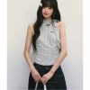 Áo vest nữ cổ trễ vai kẻ sọc đẹp, thời trang mùa hè, giảm giá hấp dẫn 3