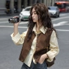 Áo vest nữ cổ tròn Hàn Quốc, áo khoác không tay đa năng màu nâu, giảm còn 219.750₫ 10