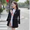 Áo vest nữ công sở blazer 2 lớp ép mùng, tag cài đứng form thanh lịch - MD289 2