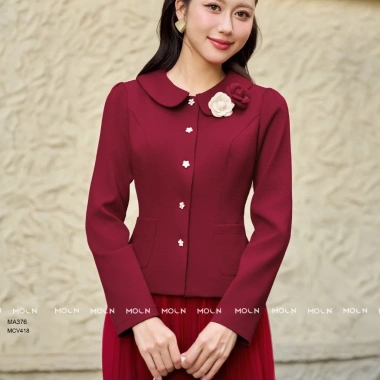 Áo vest nữ công sở MA376 Moon - thiết kế dài tay, chất liệu text hàn cao cấp, giá chỉ 299.500₫ 2