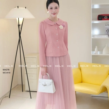 Áo vest nữ công sở MA376 Moon - thiết kế dài tay, chất liệu text hàn cao cấp, giá chỉ 299.500₫ 6