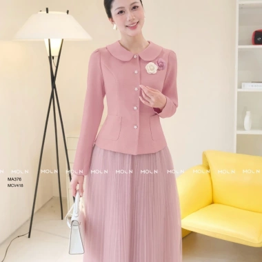Áo vest nữ công sở MA376 Moon - thiết kế dài tay, chất liệu text hàn cao cấp, giá chỉ 299.500₫ 7