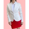 Áo vest nữ công sở tay dài tay lỡ HATOP HCM cao cấp - màu đen, xanh đen, trắng, vải tuyết mưa loại 1, giá 220k 7