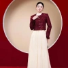 Áo vest nữ dạ dáng lửng cúc sang chảnh, tweed dạ sequin cao cấp NVE52 - 792.000₫