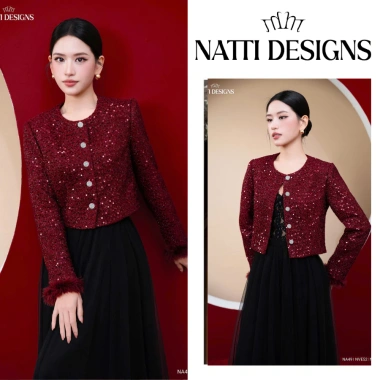 Áo vest nữ dạ dáng lửng cúc sang chảnh, tweed dạ sequin cao cấp NVE52 - 792.000₫ 8