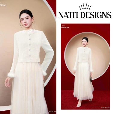 Áo vest nữ dạ dáng lửng cúc sang chảnh, tweed dạ sequin cao cấp NVE52 - 792.000₫ 9