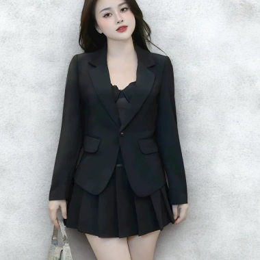 Áo vest nữ dài tay OXATYL A006 chiết eo 1 lớp sang trọng, lịch sự - Giá 450.000đ