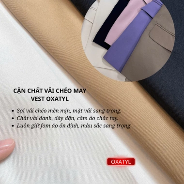 Áo vest nữ dài tay OXATYL A006 chiết eo 1 lớp sang trọng, lịch sự - Giá 450.000đ 7