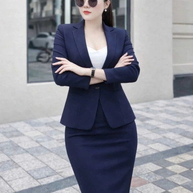 Áo vest nữ dài tay OXATYL A006 chiết eo 1 lớp sang trọng, lịch sự - Giá 450.000đ 8