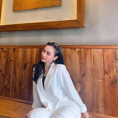 Áo Vest Nữ Dáng Suông Hinstore - Blazer Cúc Bọc 001, Giá Ưu Đãi 215k