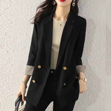 Áo vest nữ đen thiết kế độc đáo Hàn Quốc, phom rộng thời thượng, casual chuyển mùa - Giá 750.556₫