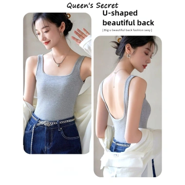 Áo Vest Nữ Hình Chữ U Cổ Vuông Lưng Đẹp Đế Lót Ngực Hở Lưng Giá Ưu Đãi 168k 2